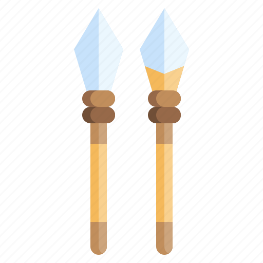 Spears, hand, axe, stone, age, weapon, prehistoric icon - Download on Iconfinder