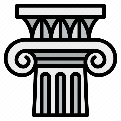 Ancient, architecture, classic, column, ionic icon - Download on Iconfinder