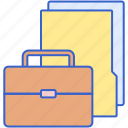 portfolio, briefcase, folder, business