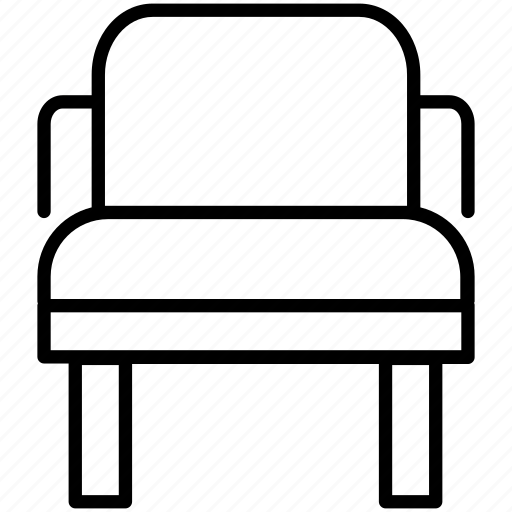 Chair, armchair, dining, seat, furniture, simple icon - Download on Iconfinder