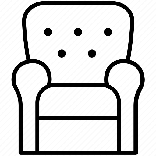 Chair, armchair, vintage, tufted, seat, furniture icon - Download on Iconfinder