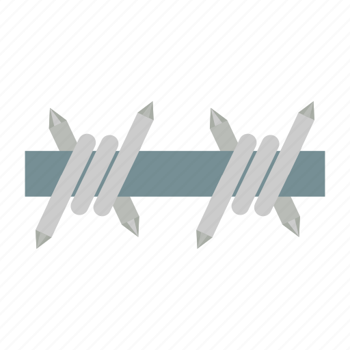 Barbed wire, barb wire, fence, army, military, protection, strips icon - Download on Iconfinder