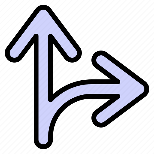Arrow, direction, right, sideroad icon - Download on Iconfinder