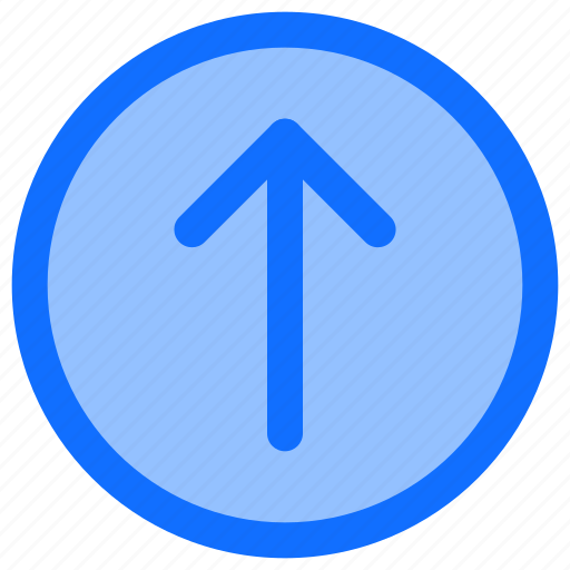 Circle, direction, arrow, upload, sign, up, send icon - Download on Iconfinder