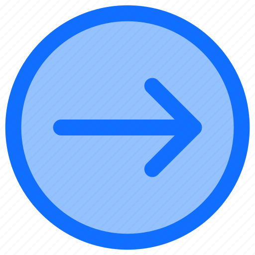 Next, direction, arrow, sign, right, circle icon - Download on Iconfinder