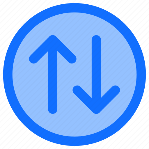 Arrows, arrow, circle, transaction, sign, up & down, directions icon - Download on Iconfinder
