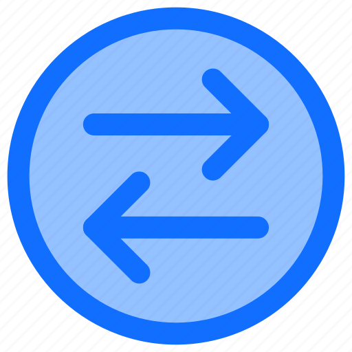 Right & left, arrows, arrow, circle, transaction, sign, directions icon - Download on Iconfinder