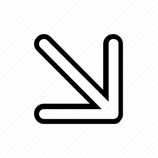 Arrow, down, right, arrows icon - Download on Iconfinder