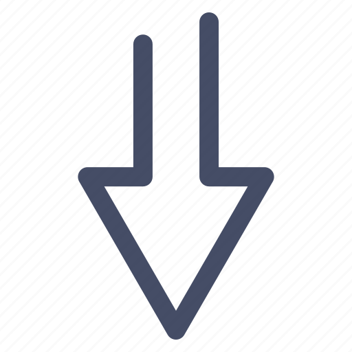 Down, arrow, direction, download, save icon - Download on Iconfinder