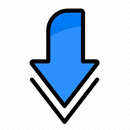 Down, arrow, arrows, direction, orientation icon - Download on Iconfinder