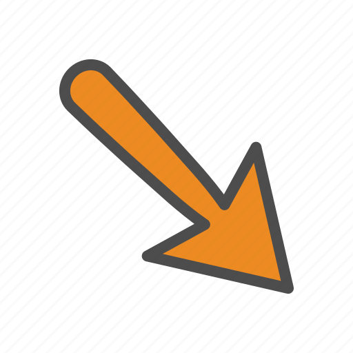 Arrow, down, right, arrows icon - Download on Iconfinder