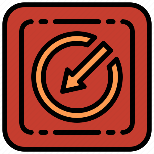 Bottom, left, corner, down, direction icon - Download on Iconfinder