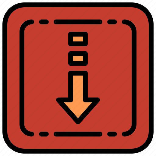 Down, arrow, direction, downloading, option icon - Download on Iconfinder