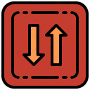 swap, arrows, vertical, switch, direction