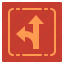 detour, option, directional, arrows 