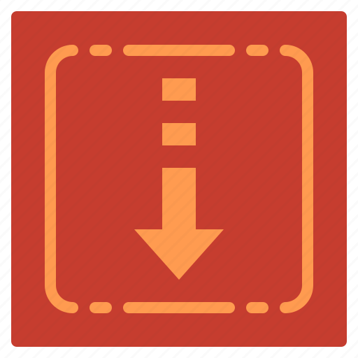 Down, arrow, direction, downloading, option icon - Download on Iconfinder