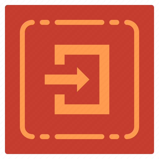 Enter, import, entry, direction, login icon - Download on Iconfinder