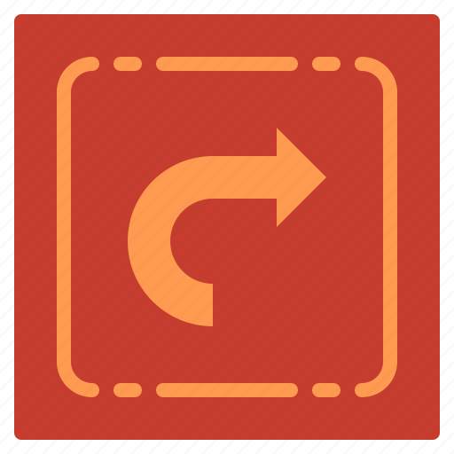 Turn, right, direction, arrows, multimedia, option icon - Download on Iconfinder