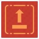 upload, direction, arrows, point