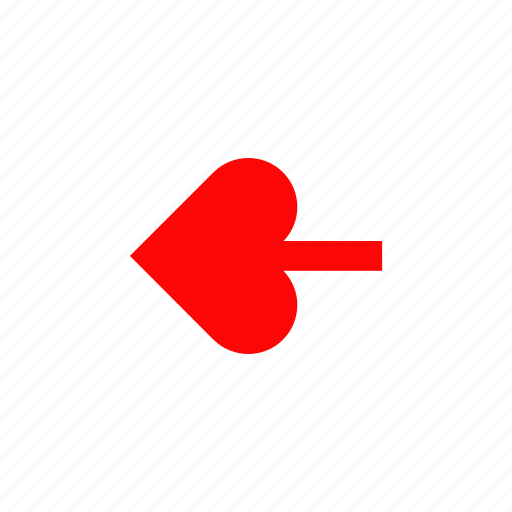 Arrrow, back, direction, heart, left, love icon - Download on Iconfinder