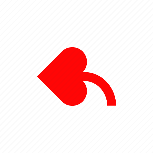 Arrrow, back, heart, left, love icon - Download on Iconfinder