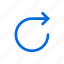 arrow, circle, right 