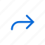 arrow, forward, right 