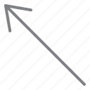 arrow, left, corner