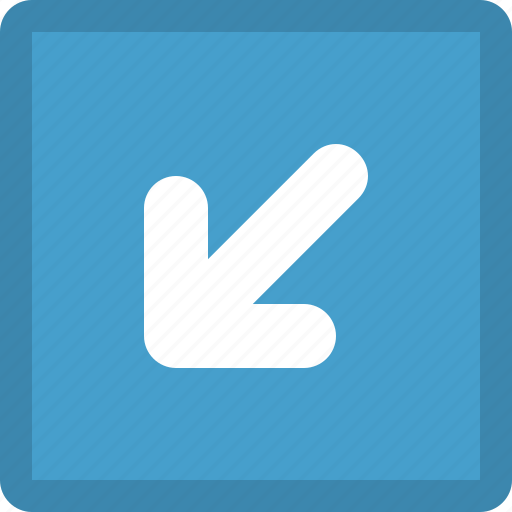 Arrow, bottom, direction, left icon - Download on Iconfinder