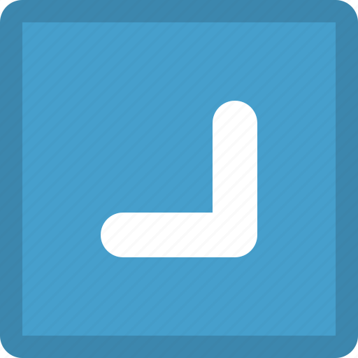 Arrow, bottom, pointer, right, direction icon - Download on Iconfinder