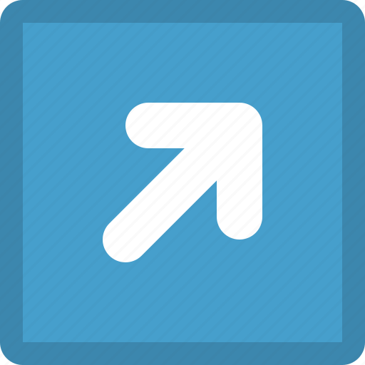 Arrow, pointer, right, top, direction icon - Download on Iconfinder