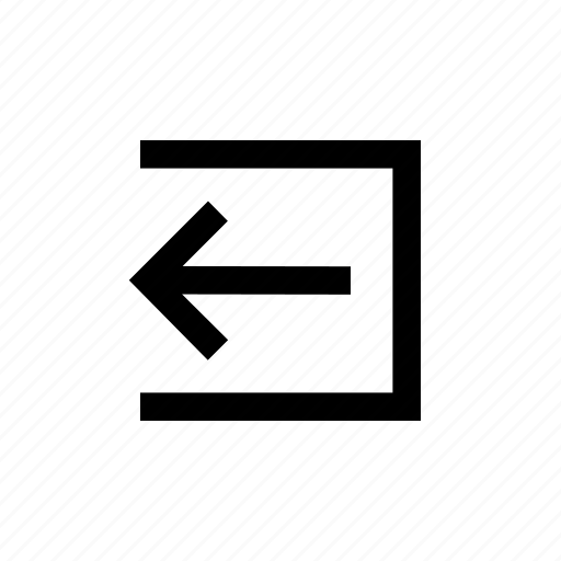 Arrow, box, left, light, outside, sign icon - Download on Iconfinder
