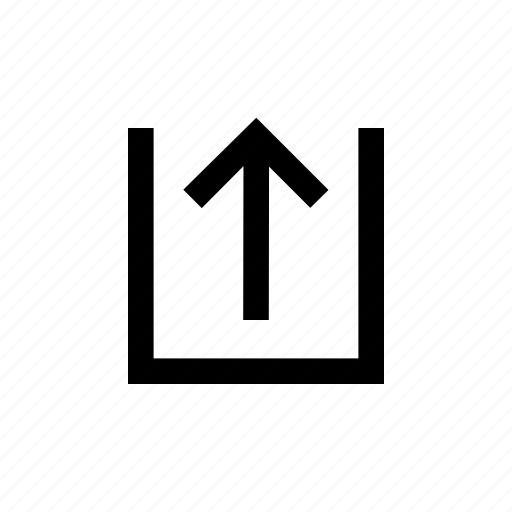 Arrow, box, light, outside, sign, top icon - Download on Iconfinder