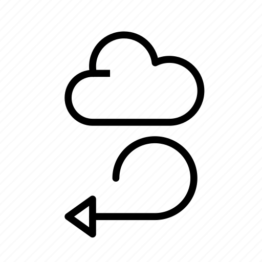 Arrow, cloud, direction icon - Download on Iconfinder