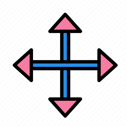 Arrow, cross, direction icon - Download on Iconfinder