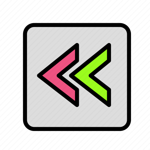 Arrow, direction, doubleleft icon - Download on Iconfinder