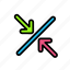 arrow, direction, line1 