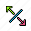 arrow, direction, line5 