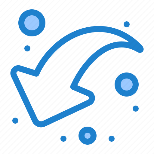 Arrow, down, left, share icon - Download on Iconfinder