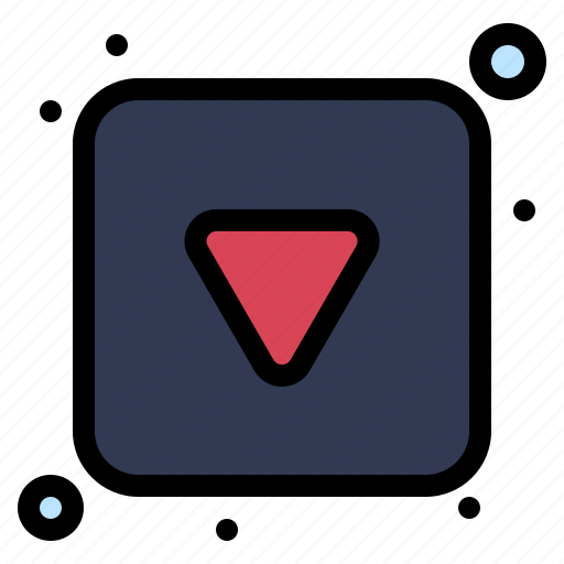 Arrow, button, down, full, play icon - Download on Iconfinder