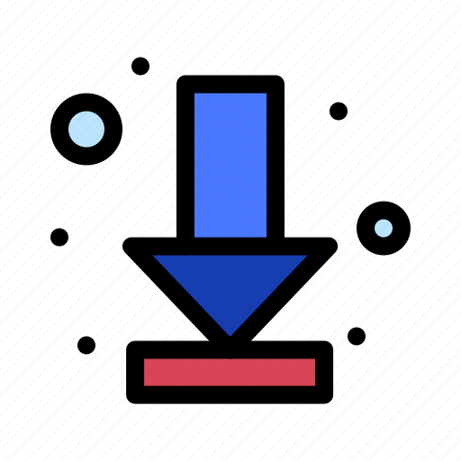 Arrow, down, download, full icon - Download on Iconfinder