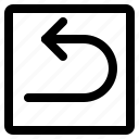 arrow, direction, location, map, navigation, pin, return