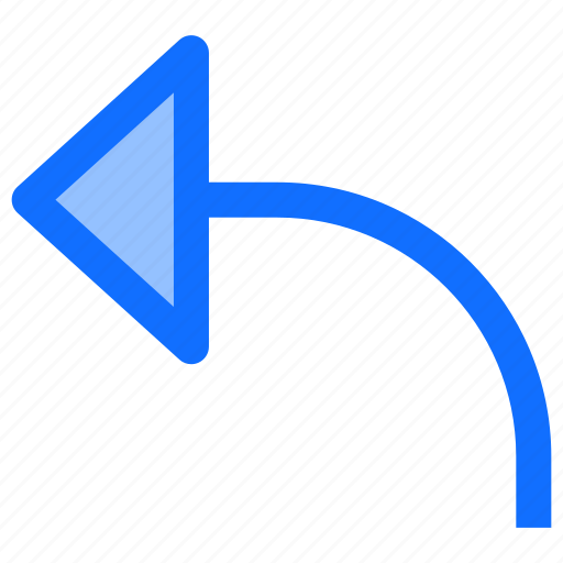 Turn, direction, sign, back, previous, left, arrow icon - Download on Iconfinder