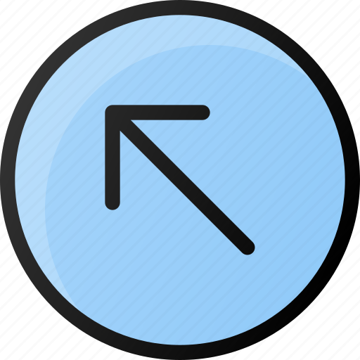 Circle, arrow, up, left icon - Download on Iconfinder