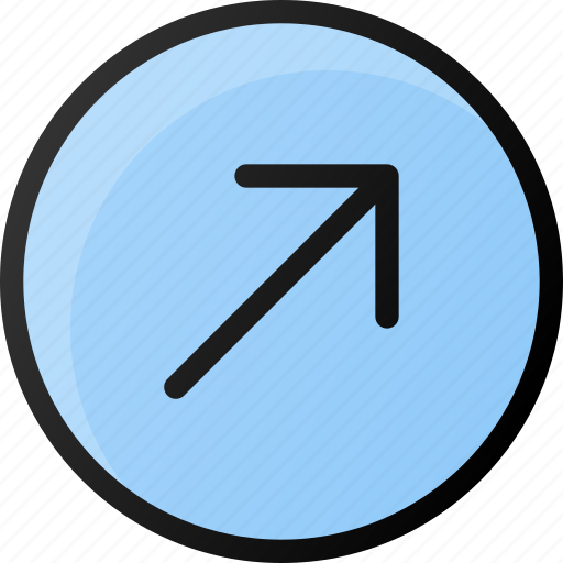 Circle, arrow, up, right icon - Download on Iconfinder