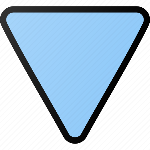 Triangular, arrow, down icon - Download on Iconfinder