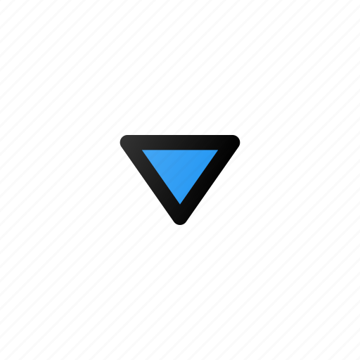 Triangular, small, arrow, down icon - Download on Iconfinder