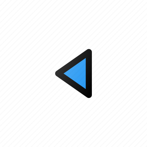 Triangular, small, arrow, left icon - Download on Iconfinder