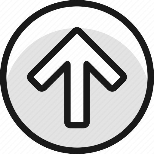 Circle, arrow, thick, up icon - Download on Iconfinder