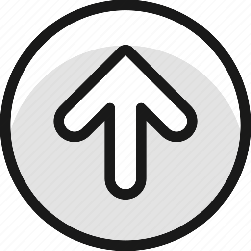 Arrow, circle, up, thick icon - Download on Iconfinder